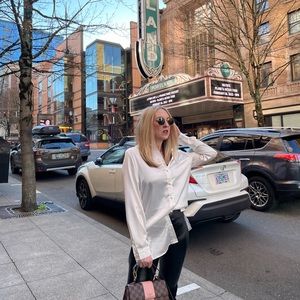 Princess Polly Satin Dress Shirt